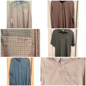 HUL, Vineyard Vines, Under Armour, George Straight Xl & L
5 Pack.